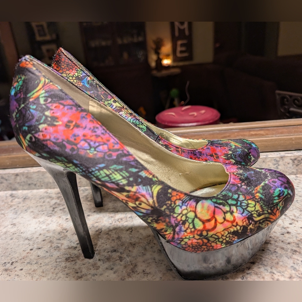 Carlos Santana Destiny Vibrant Multicolor Women's Platform Heels